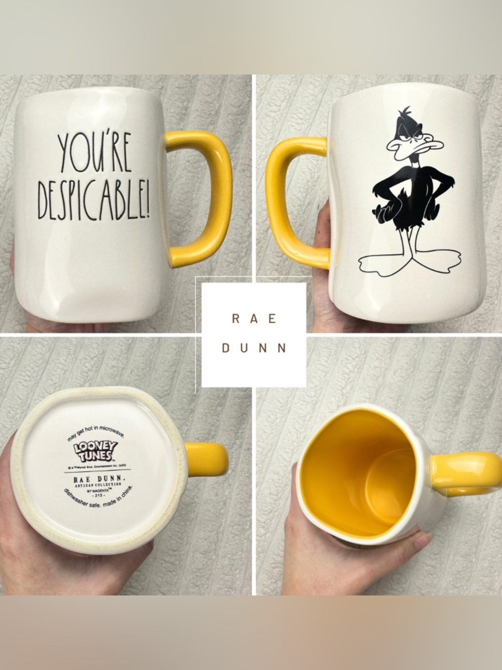 NEW - Rae Dunn Looney Tunes Daffy Duck Mug